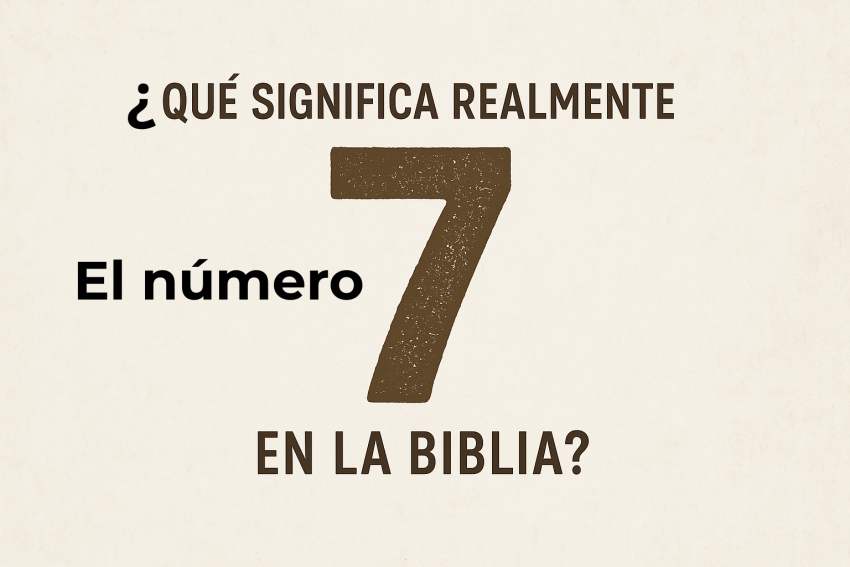¿Qué significa el número 7 en la Biblia?