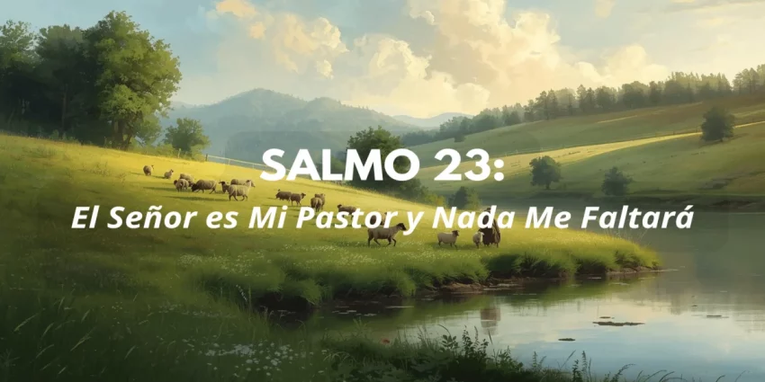 Salmo 23 El Señor es mi pastor